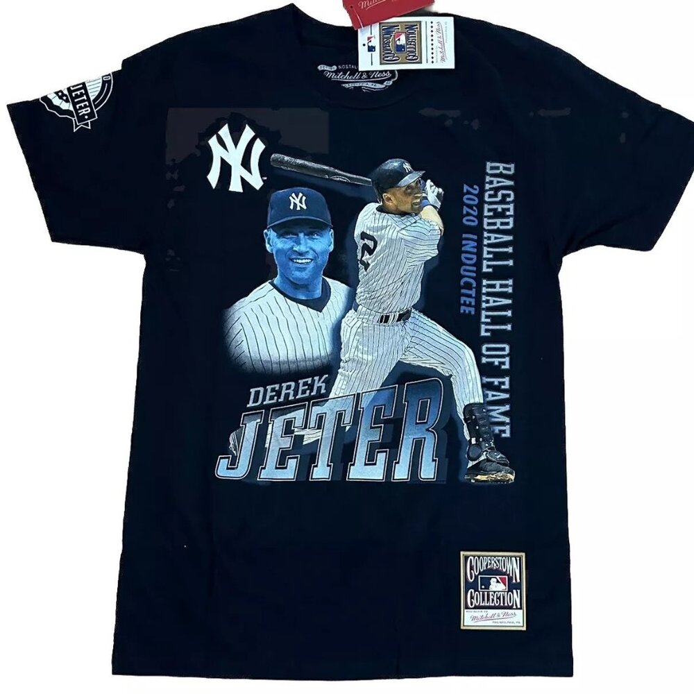 Mitchell & Ness Derek Jeter HOF 2020 Induction Tee NWT Large